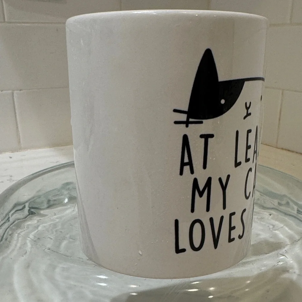 Cat Mug “At Least My Cat Loves Me” - Picture 4 of 7